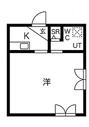 JR京浜東北・根岸線 大森駅 バス8分 入新井第四小学校下車 徒歩3分の賃貸アパート 1階1Kの間取り