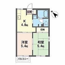 ディアスＺＥＮ　Ｃ 201 ｜ 岩手県北上市鍛冶町３丁目2-5（賃貸アパート2K・2階・35.00㎡） その2