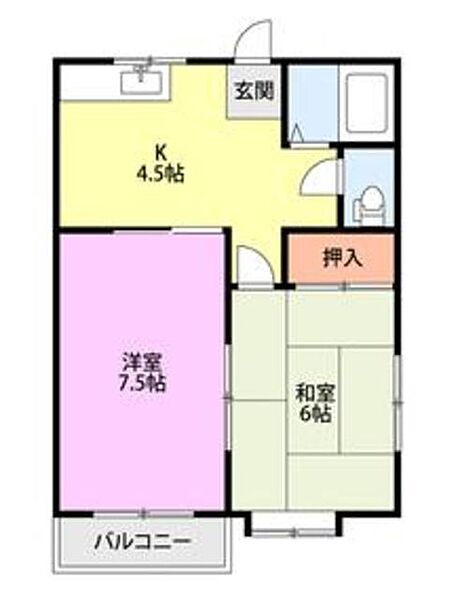 ウィンディー2 203｜新潟県新潟市中央区出来島２丁目(賃貸アパート2K・2階・35.54㎡)の写真 その2