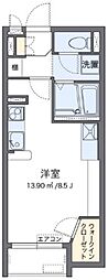 トミーハイム ワンルームの間取図画像