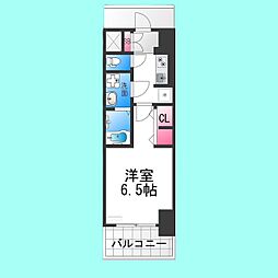 S-RESIDENCE堺blaze 15階1Kの間取り
