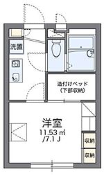 サニーテラス北千束 1Kの間取図画像