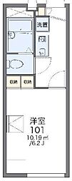 レオパレススガ 1Kの間取図画像