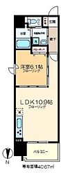 アルクス森下 1LDKの間取図画像
