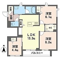 リラフォートムサシノ 00201 ｜ 東京都武蔵野市境５丁目7-23（賃貸マンション3LDK・2階・66.60㎡） その2