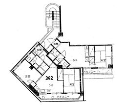 上井草ガーデニアアネックス 2階2DKの間取り