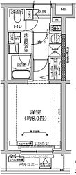 アイルグランデ川口 1Kの間取図画像