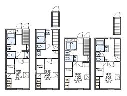 JR中央線 八王子駅 バス20分 左入下車 徒歩6分の賃貸アパート 1階1Kの間取り