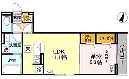 間取図画像 1LDK