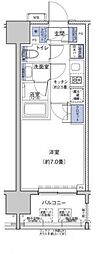 リビオメゾン勝どきnex 1Kの間取図画像