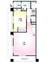金津賀第5ビル 1LDKの間取図画像