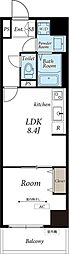 東京メトロ日比谷線 三ノ輪駅 徒歩6分の賃貸マンション 3階1LDKの間取り