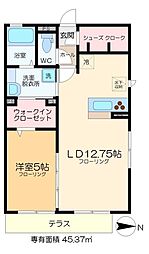 プランドールメゾン 2LDKの間取図画像