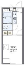 レオパレスシマノ 1Kの間取図画像