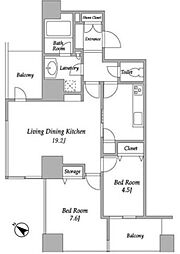 間取図画像 2LDK