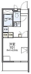 レオパレスReveMaison 1Kの間取図画像