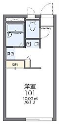 レオパレス蘇我 1Kの間取図画像