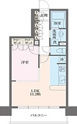 JR山手線 西日暮里駅 徒歩12分の賃貸マンション 7階1LDKの間取り