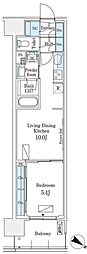 ロイヤルパークス有明 1LDKの間取図画像