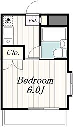 JR横浜線 成瀬駅 徒歩10分の賃貸マンション 4階1Kの間取り