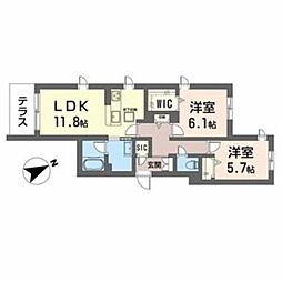 エクリアス浜寺 2階