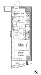 RELUXIA国分寺 2Kの間取図画像