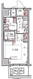 ハーモニーレジデンス大森ウエスト 1Kの間取図画像