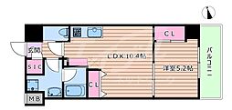 ONEOONE内代 1LDKの間取図画像