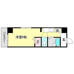 マーガレットパレス ワンルームの間取図画像