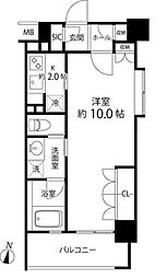 リリエンベルグ目白壱番館 2階1Kの間取り
