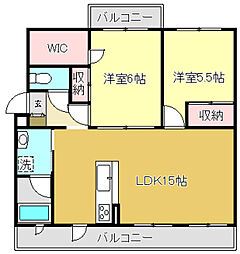 TERRACE1 2LDKの間取図画像