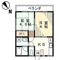 間取図画像 2K