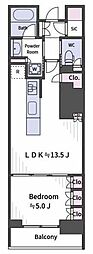 パークシティー高田馬場 1LDKの間取図画像