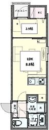 KLEIS志村三丁目II 1階1LDKの間取り