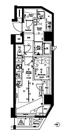 アクサス渋谷初台 1DKの間取図画像