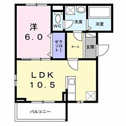 ロイヤルコート巽北 1LDKの間取図画像