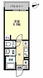 さいたま市岩槻区南平野1丁目アパート 1Kの間取図画像