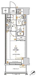 スパシエ東神奈川 1Kの間取図画像