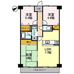 フェリーチェ和泉 3LDKの間取図画像