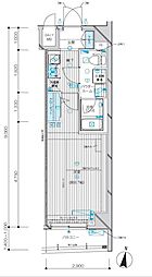 メインステージ千歳船橋 3階1Kの間取り