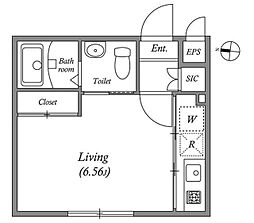 MODULOR池上 3階1Kの間取り