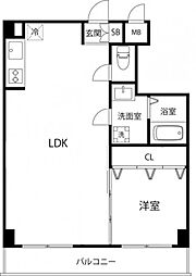 DeLCCS山吹神楽坂 1LDKの間取図画像