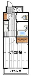 パークマンション 1Kの間取図画像