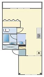 大商第一マンション 1階2DKの間取り
