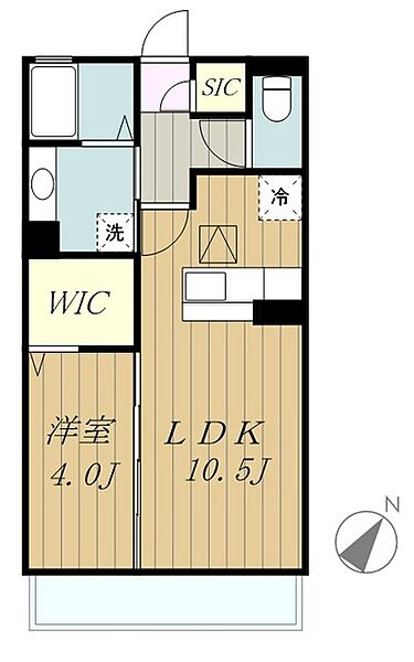 ヴィーブル草薙 303｜神奈川県相模原市南区上鶴間本町５丁目(賃貸アパート1LDK・3階・37.53㎡)の写真 その2