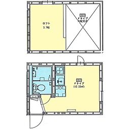 トスカ ワンルームの間取図画像