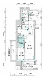 アクタス薬院グランプレイス 1LDKの間取図画像