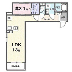 ヒカルサ志木 1LDKの間取図画像