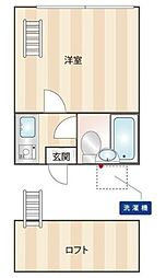 メゾン・ユメザワ 1Kの間取図画像