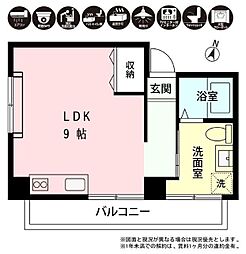 Precious ワンルームの間取図画像
